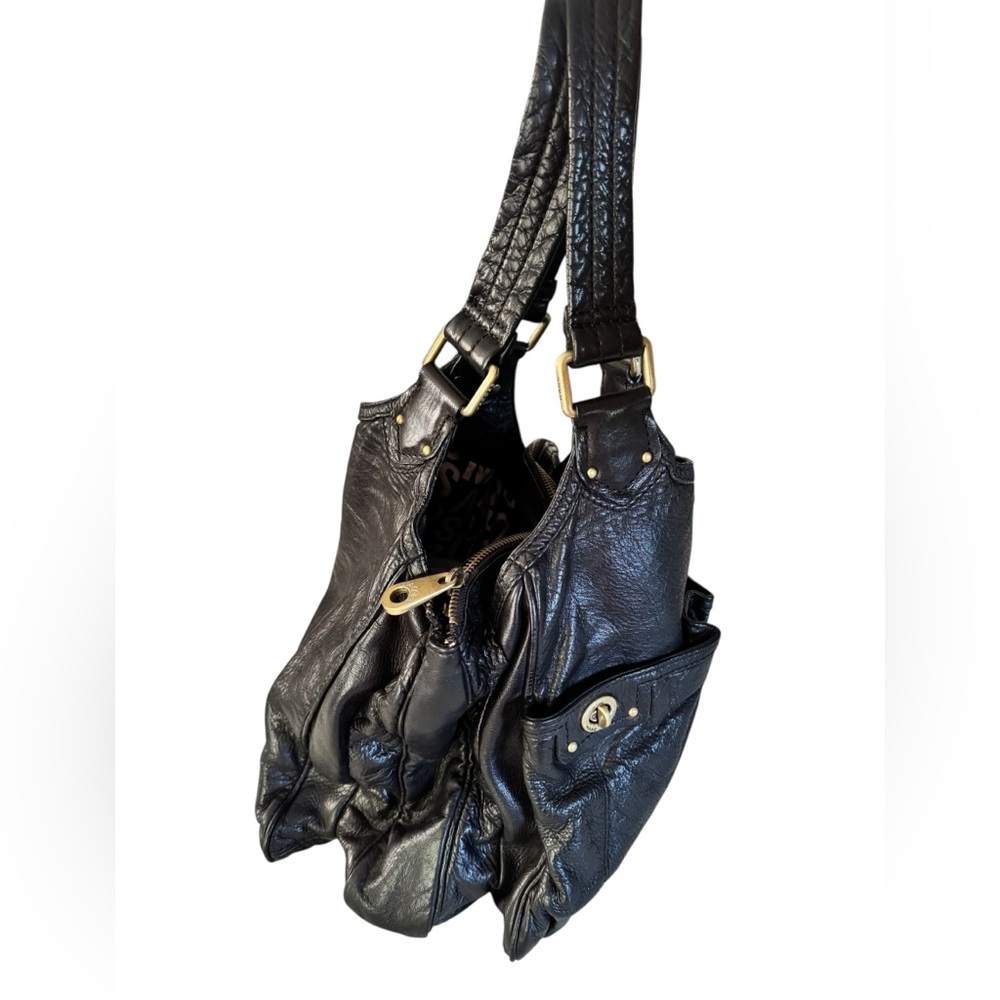 Elegant Black Leather Tote Bag - Picture 4 of 15